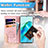 Leather Case Stands Fashionable Pattern Flip Cover Holder S03D for Huawei Honor Magic5 Lite 5G