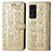 Leather Case Stands Fashionable Pattern Flip Cover Holder S03D for Huawei Honor V40 5G