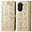 Leather Case Stands Fashionable Pattern Flip Cover Holder S03D for Huawei Nova 10 Gold