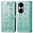 Leather Case Stands Fashionable Pattern Flip Cover Holder S03D for Huawei P50 Pro