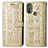 Leather Case Stands Fashionable Pattern Flip Cover Holder S03D for Motorola Moto E20