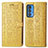 Leather Case Stands Fashionable Pattern Flip Cover Holder S03D for Motorola Moto Edge 20 Pro 5G