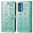 Leather Case Stands Fashionable Pattern Flip Cover Holder S03D for Motorola Moto Edge 20 Pro 5G