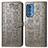 Leather Case Stands Fashionable Pattern Flip Cover Holder S03D for Motorola Moto Edge 20 Pro 5G