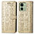 Leather Case Stands Fashionable Pattern Flip Cover Holder S03D for Motorola Moto Edge (2023) 5G