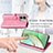 Leather Case Stands Fashionable Pattern Flip Cover Holder S03D for Motorola Moto Edge 40 5G