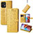 Leather Case Stands Fashionable Pattern Flip Cover Holder S03D for Motorola Moto Edge 40 Pro 5G