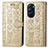 Leather Case Stands Fashionable Pattern Flip Cover Holder S03D for Motorola Moto Edge Plus (2022) 5G