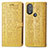 Leather Case Stands Fashionable Pattern Flip Cover Holder S03D for Motorola Moto G Play (2023)