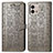 Leather Case Stands Fashionable Pattern Flip Cover Holder S03D for Motorola Moto G Stylus (2023) 4G Gray