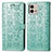 Leather Case Stands Fashionable Pattern Flip Cover Holder S03D for Motorola Moto G Stylus (2023) 4G Green