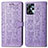 Leather Case Stands Fashionable Pattern Flip Cover Holder S03D for Motorola Moto G13 Purple