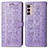 Leather Case Stands Fashionable Pattern Flip Cover Holder S03D for Motorola Moto G42