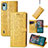 Leather Case Stands Fashionable Pattern Flip Cover Holder S03D for Nokia C12