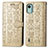 Leather Case Stands Fashionable Pattern Flip Cover Holder S03D for Nokia C12