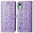 Leather Case Stands Fashionable Pattern Flip Cover Holder S03D for Nokia C12 Plus Purple