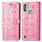 Leather Case Stands Fashionable Pattern Flip Cover Holder S03D for Nokia C31