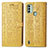 Leather Case Stands Fashionable Pattern Flip Cover Holder S03D for Nokia C31