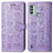 Leather Case Stands Fashionable Pattern Flip Cover Holder S03D for Nokia C31