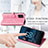 Leather Case Stands Fashionable Pattern Flip Cover Holder S03D for Nokia G100