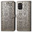 Leather Case Stands Fashionable Pattern Flip Cover Holder S03D for Nokia G100 Gray