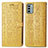 Leather Case Stands Fashionable Pattern Flip Cover Holder S03D for Nokia G22