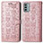 Leather Case Stands Fashionable Pattern Flip Cover Holder S03D for Nokia G22