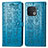 Leather Case Stands Fashionable Pattern Flip Cover Holder S03D for OnePlus 10 Pro 5G Blue