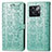 Leather Case Stands Fashionable Pattern Flip Cover Holder S03D for OnePlus 10T 5G