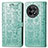 Leather Case Stands Fashionable Pattern Flip Cover Holder S03D for OnePlus 11R 5G Green