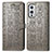 Leather Case Stands Fashionable Pattern Flip Cover Holder S03D for OnePlus 9 5G