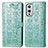 Leather Case Stands Fashionable Pattern Flip Cover Holder S03D for OnePlus 9 5G