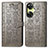 Leather Case Stands Fashionable Pattern Flip Cover Holder S03D for OnePlus Nord N30 5G