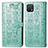 Leather Case Stands Fashionable Pattern Flip Cover Holder S03D for Oppo A16e