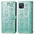 Leather Case Stands Fashionable Pattern Flip Cover Holder S03D for Oppo A16K