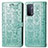 Leather Case Stands Fashionable Pattern Flip Cover Holder S03D for Oppo A54 5G