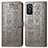 Leather Case Stands Fashionable Pattern Flip Cover Holder S03D for Oppo A55S 5G