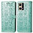 Leather Case Stands Fashionable Pattern Flip Cover Holder S03D for Oppo F21 Pro 4G