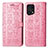 Leather Case Stands Fashionable Pattern Flip Cover Holder S03D for Oppo Find X5 5G Pink