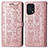Leather Case Stands Fashionable Pattern Flip Cover Holder S03D for Oppo Find X5 5G Rose Gold