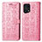 Leather Case Stands Fashionable Pattern Flip Cover Holder S03D for Oppo Find X5 Pro 5G Pink