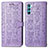 Leather Case Stands Fashionable Pattern Flip Cover Holder S03D for Oppo K9 Pro 5G