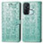 Leather Case Stands Fashionable Pattern Flip Cover Holder S03D for Oppo Reno5 A