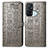 Leather Case Stands Fashionable Pattern Flip Cover Holder S03D for Oppo Reno5 A