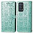 Leather Case Stands Fashionable Pattern Flip Cover Holder S03D for Oppo Reno6 Pro 5G