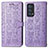 Leather Case Stands Fashionable Pattern Flip Cover Holder S03D for Oppo Reno6 Pro 5G