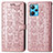 Leather Case Stands Fashionable Pattern Flip Cover Holder S03D for Realme 9 5G