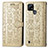 Leather Case Stands Fashionable Pattern Flip Cover Holder S03D for Realme C21Y