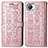 Leather Case Stands Fashionable Pattern Flip Cover Holder S03D for Realme C30