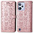 Leather Case Stands Fashionable Pattern Flip Cover Holder S03D for Realme C31